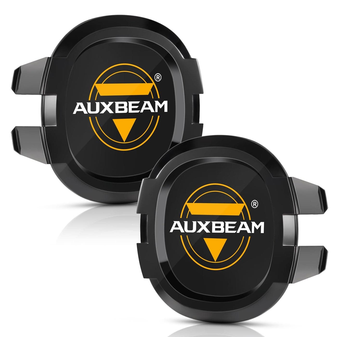 Auxbeam P4 Series 4Inch Round Light Pod Covers Black Lens Protective Lid Round Offroad Light Shade Off Road Light Bar Cap for APillar Bumper Trucks Jeep Car Motorcycle ATV UTV Pair