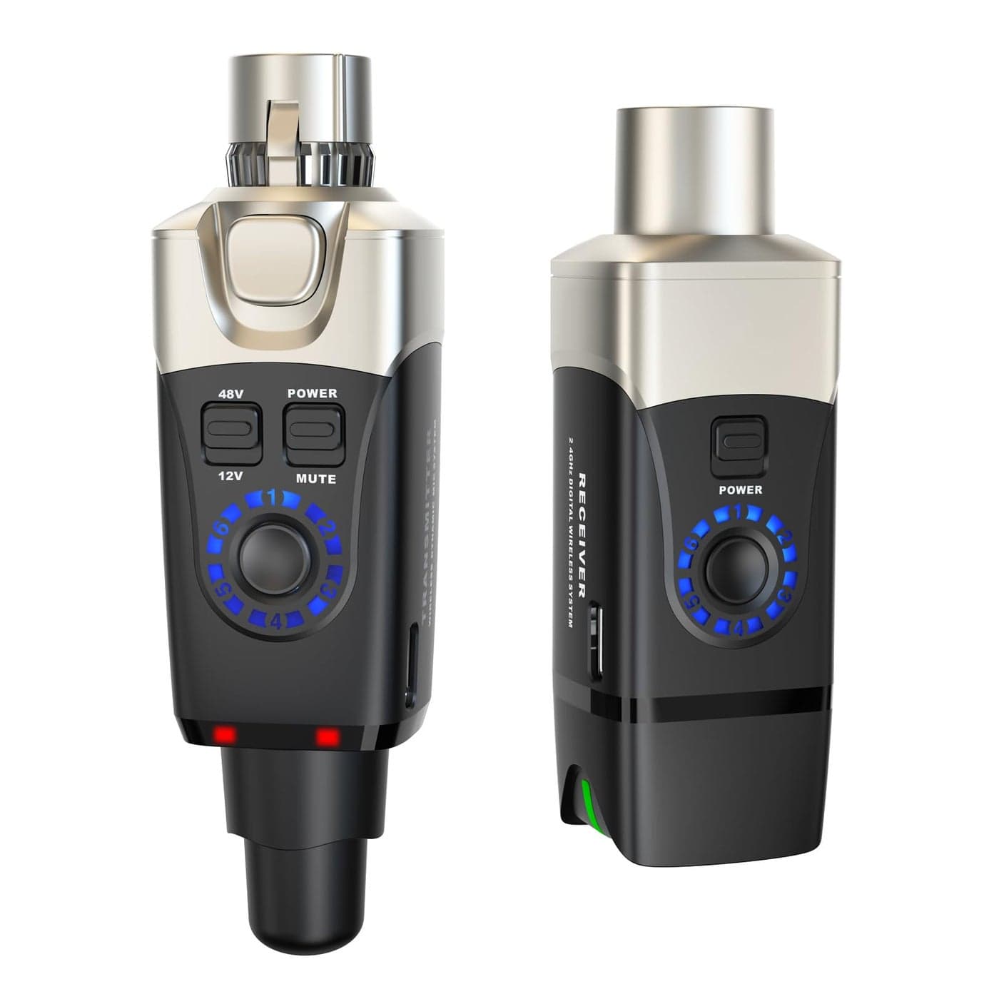Xvive U3C Microphone Wireless System 24GHz XLR Transmitter and Receiver for Condenser Microphone Audio Mixer PA System