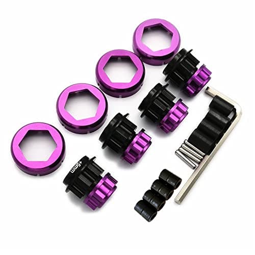 17mm Hex Wheel Conversion with 5mm Extensions M5 Right and Left Wheel Nuts Purple for HPI Savage Flux X XL 21 25 SS 46