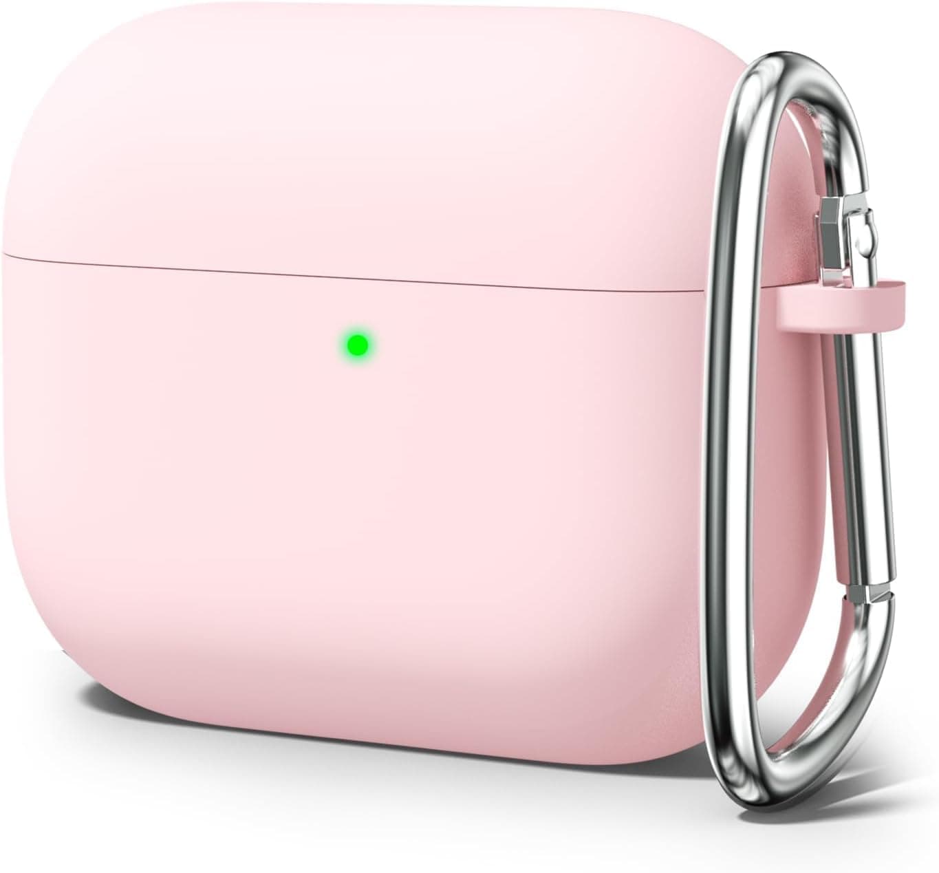 Meyaar for Apple AirPods Pro 3 Case Cover with Keychain, Soft Skin Silicone Case Cover, Full Protective Case Cover Compatible with AirPods Pro (3rd Generation) Case 2025 (Pink)