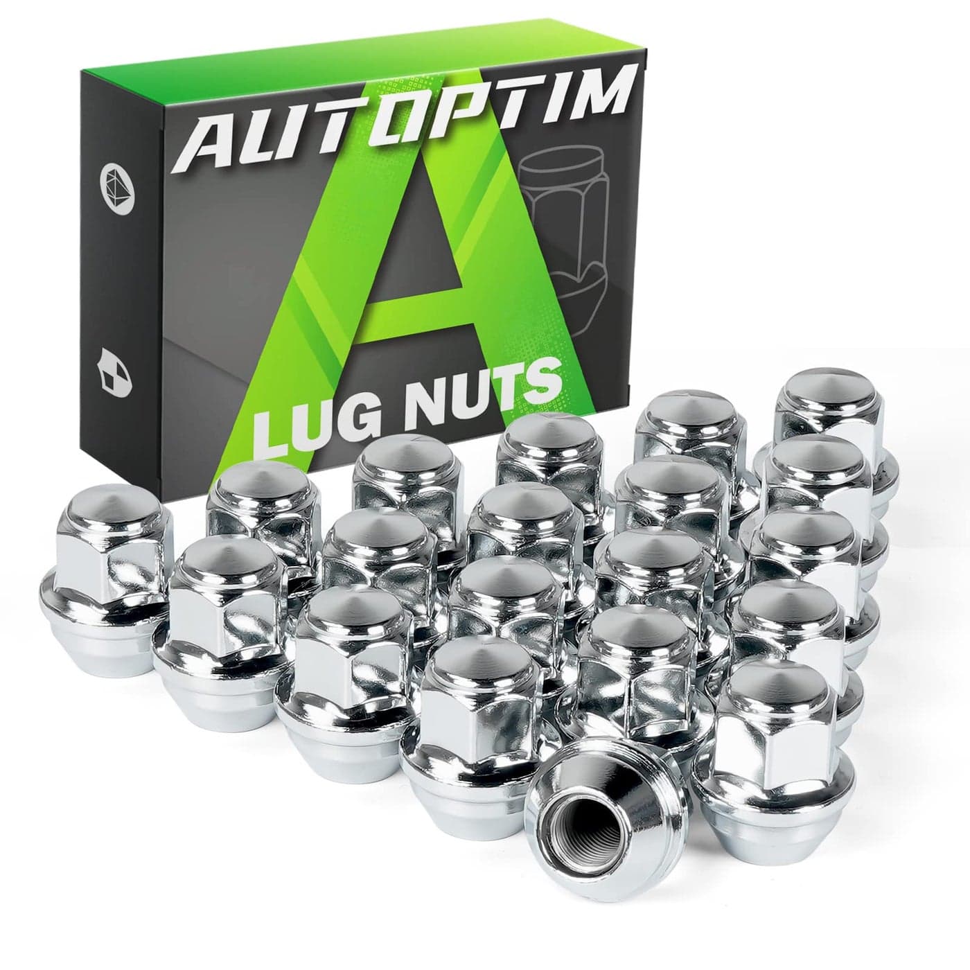 AUTOPTIM M12x15 Lug Nuts Replacement for 20012022 Ford Escape 20122018 Focus 20062020 Ford Fusion 20112022 Fiesta ACPZ1012H 611303 OEM Factory Chrome Wheel Lug Nut 20pcs