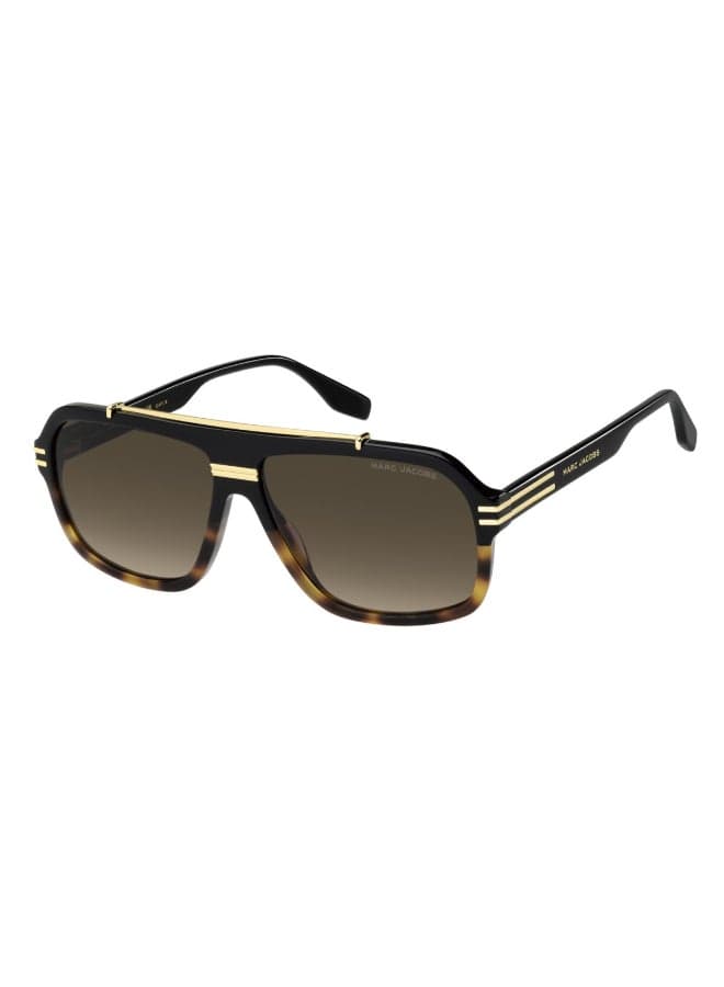 Men MARC 840/S W4A/HA Men's Full Rim Rectangular Sunglasses - Lens Size: 60 mm