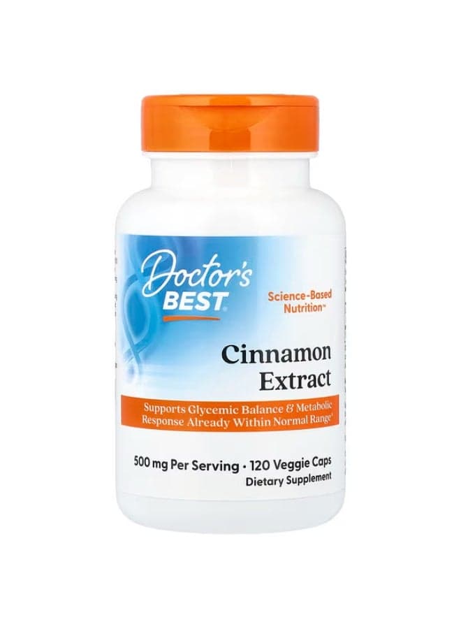 Doctor's Best, Cinnamon Extract , 120 Veggie Caps (250 mg per Capsule)