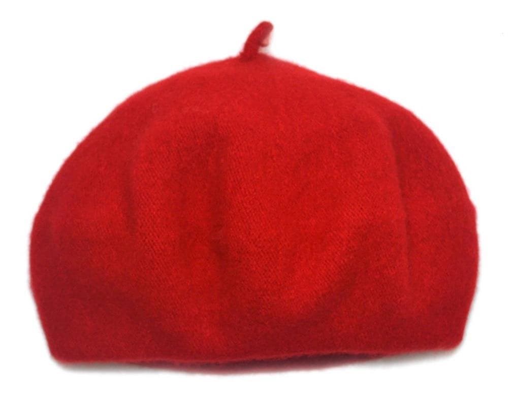AWAYTR Kids Beret Hats for Girls - Artist French Beret for Toddler Little Girl (Red)