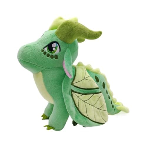 EASELR Wings of Fire Dragon Plush Toy Rainwing Dragon Stuffed Animals Pterosaur Plush Flying Dragon Pillow Plushies Gifts for Fans Kids Boys Girls leafwing