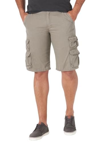 Wrangler Authentics Men's Premium Twill Cargo Short, Bullfrog, 33