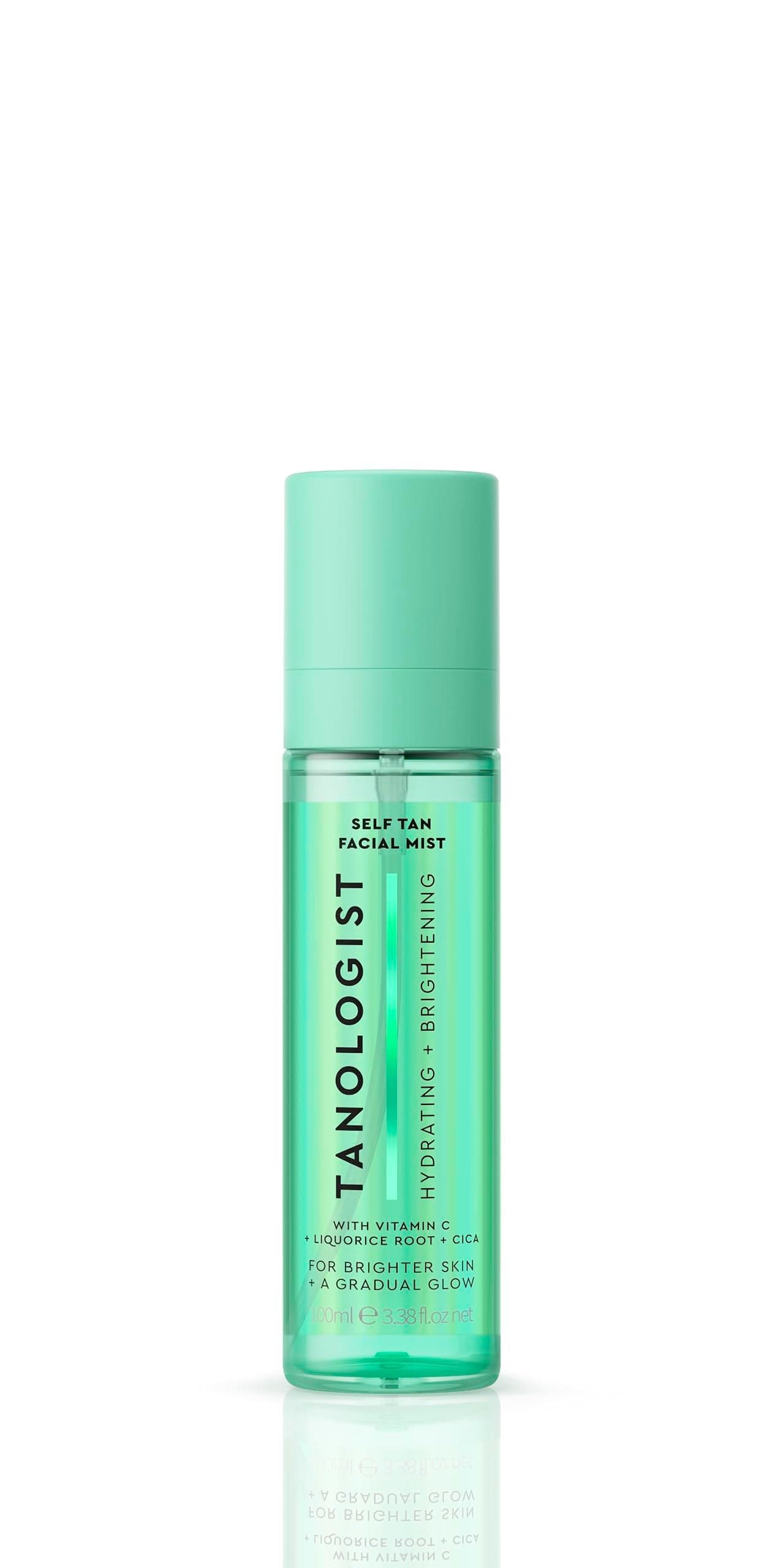 Tanologist Self Tan Face Mist Medium Shade Hydrating Tanning Spray StreakFree Radiant Finish ParabenFree No Fake Tan Smell For All Skin Types 338 fl oz100 ml Bottle