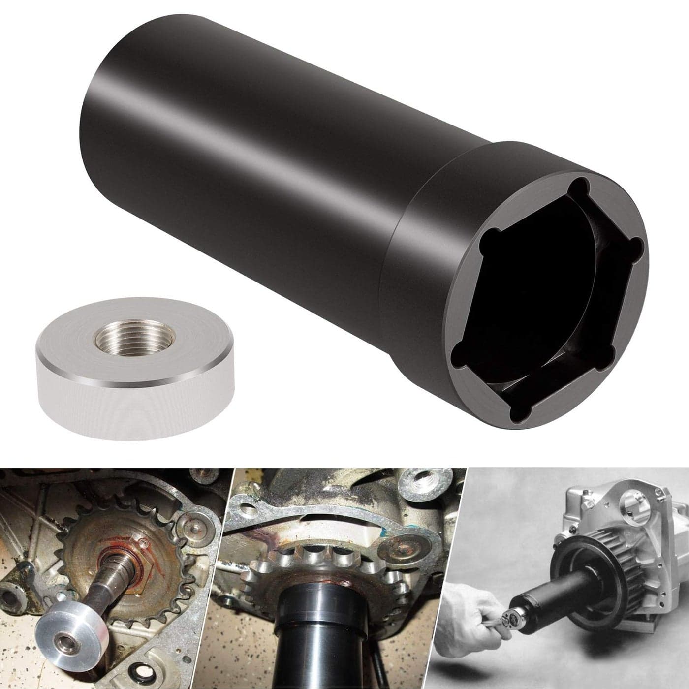 Mainshaft Sprocket Wrench for 19362006 HarleyDavidson Big Twins Engine Twin Cam 1 78 Inch Main shaft Pulley Socket Tool