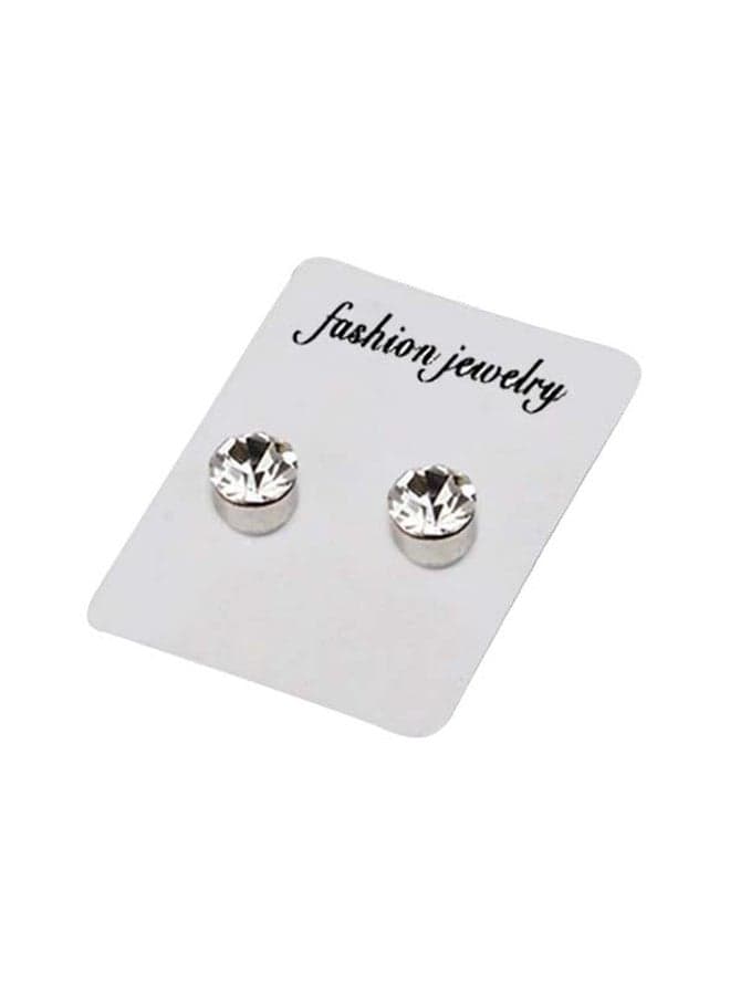 Stone Studded Magnetic Stud Earrings