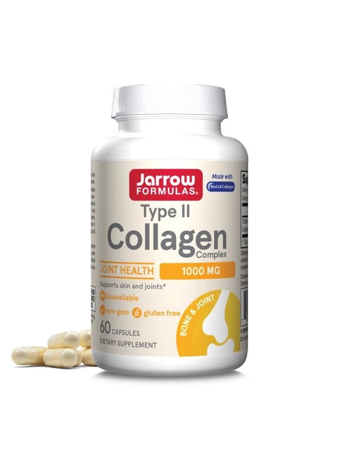 Type II Collagen Complex 1000 mg Supplements, Supports Skin and Joint Health, 60 Capsules, 30 Day Supply