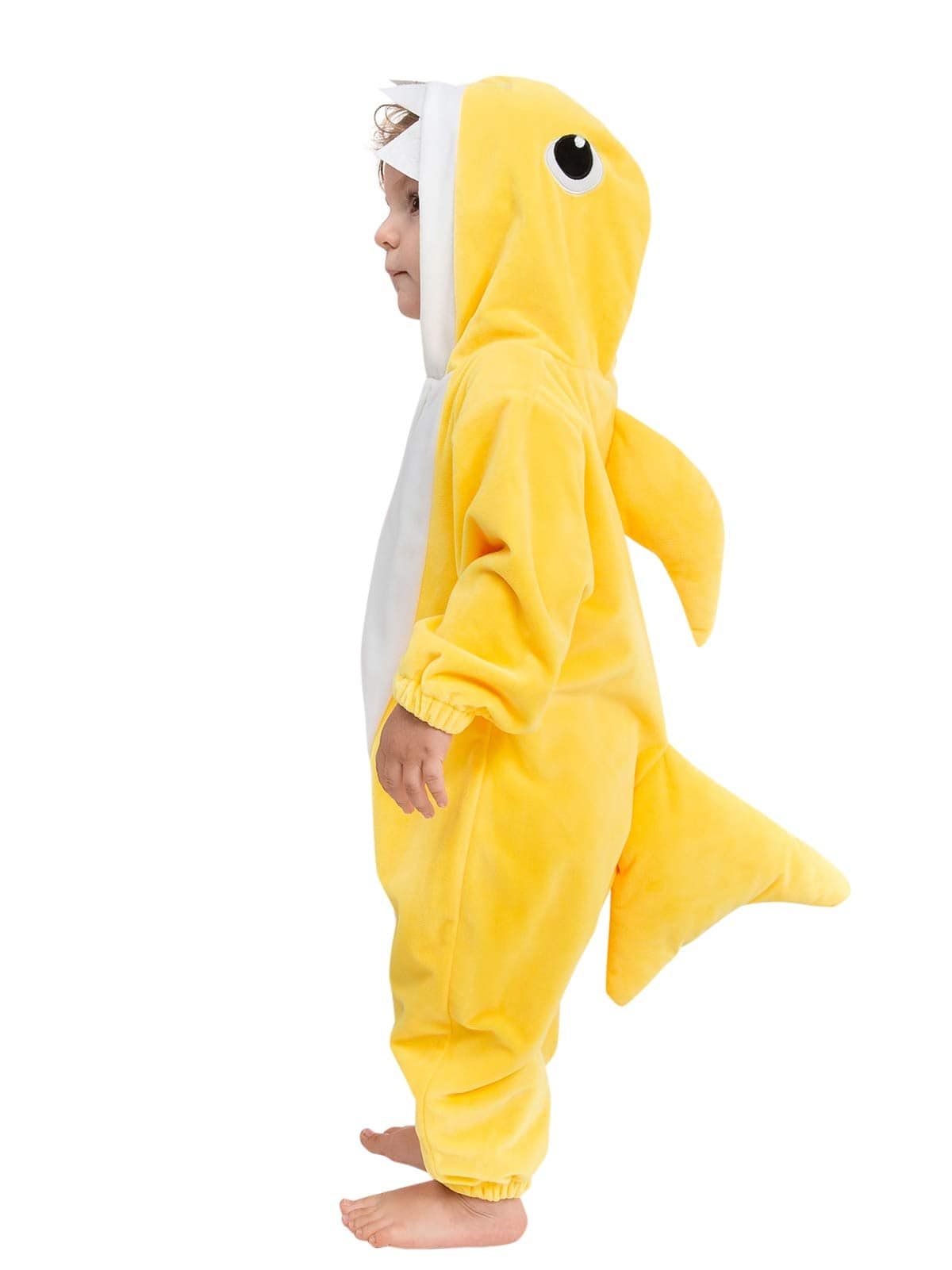 HSCTEK Newborn Baby Shark Costume Infant Animal Onesie Boys Girls Toddler Halloween Cosplay Pajamas Clothes Child Kids Yellow 36 Months