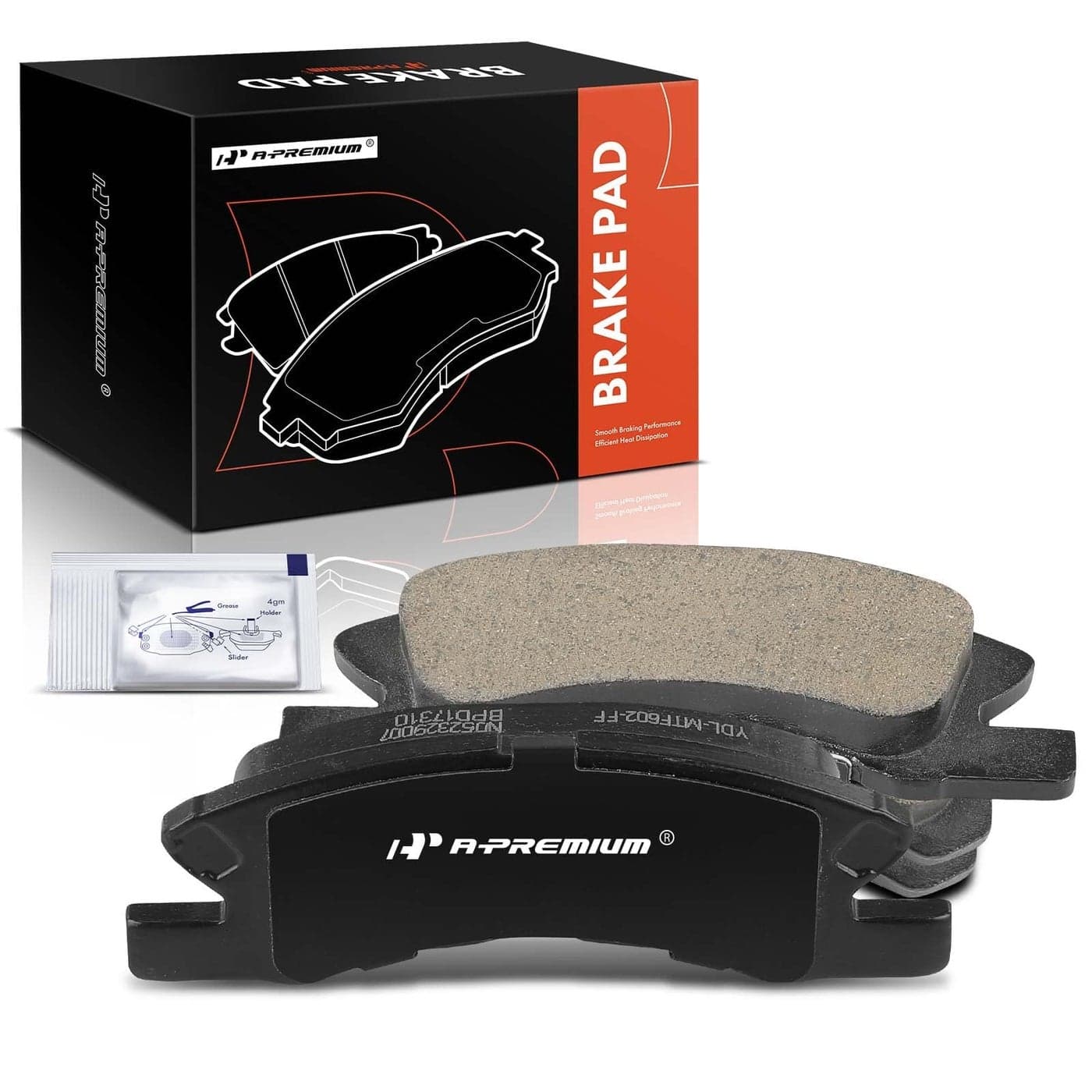 APremium Front Ceramic Disc Brake Pads Set Compatible with Mitsubishi Mirage 2014201520172020 Mirage G4 20172020 12L 4 Pcs