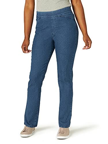Chic Classic Collection Women's Easy Fit Elastic Waist Legging, Mid Shade, 18 Petite