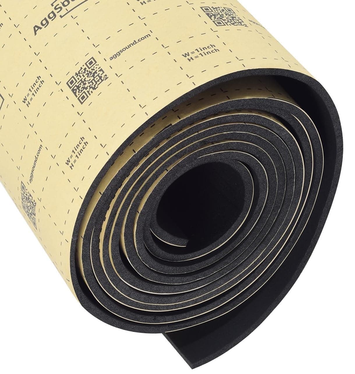 AggSound 157mil 36sqft Roll Pack Sound Deadener for CarsAuto Closed Cell Foam Noise Deadening MaterialHeat Shield Insulation Dampening Mat