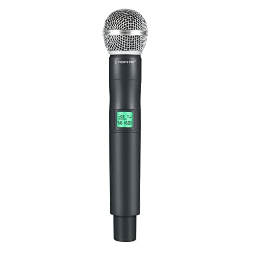 Phenyx Pro Professional Wireless Microphone, 561.6MHz UHF Dynamic Microphone, Metal Cordless Mic, Handheld Mic Transmitter for PTU-5000/PTU-4000 Series (PWH-5-561.6)