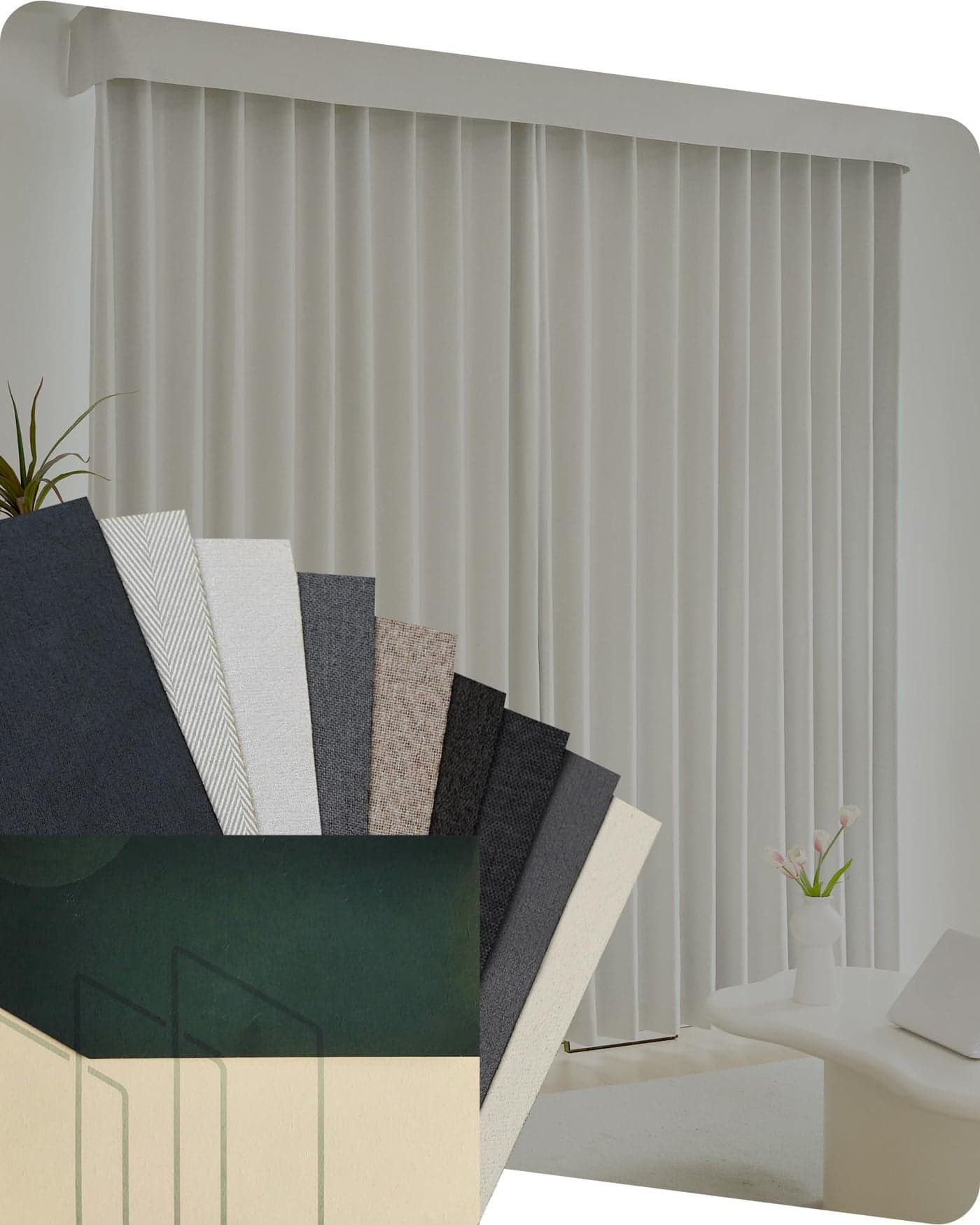 Yoolax Motorized Curtain Electric Rods Texture Thermal Insulated Drapes Smart Curtain Compatible with Alexa and Google Home Customized Fabric Sample Dark Color