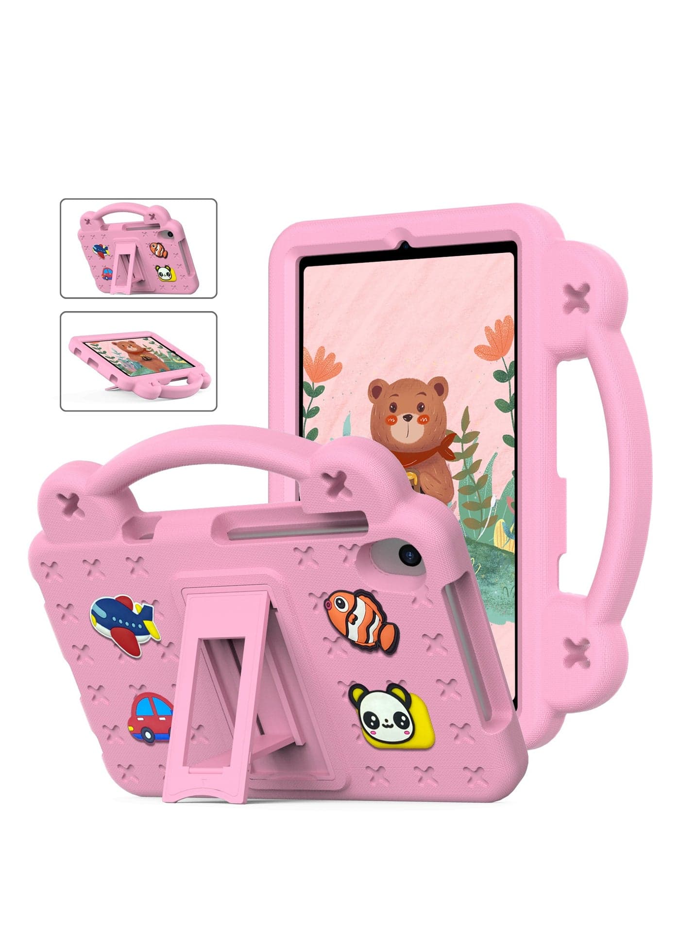Child Protection Case for Lenovo Tab M10 (Tb-X505f Tb-X605f) 10.1 Inch/ Tab P10(Tb-X705f Tb-X705l) 10.0 inch/HuaWei Media Pad T5 10.1 inch Heavy Duty EVA Foam Shockproof Case Child Protection Case with Stand