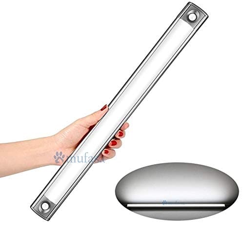 Mufasa Under Cabinet, Counter and Wardrobe Lighting 6000K Ultra Slim 4 Watts LED Profile Light (White, 1 Feet,Aluminium) -Pack of 4