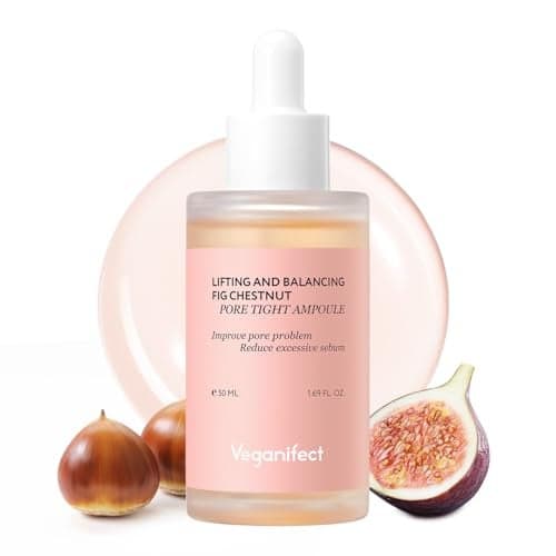 VEGANIFECT Pore Refining Ampoule, Pore Tightening, Reduce Sebum, Korean Skin Care, Vegan, 1.69 Fl Oz