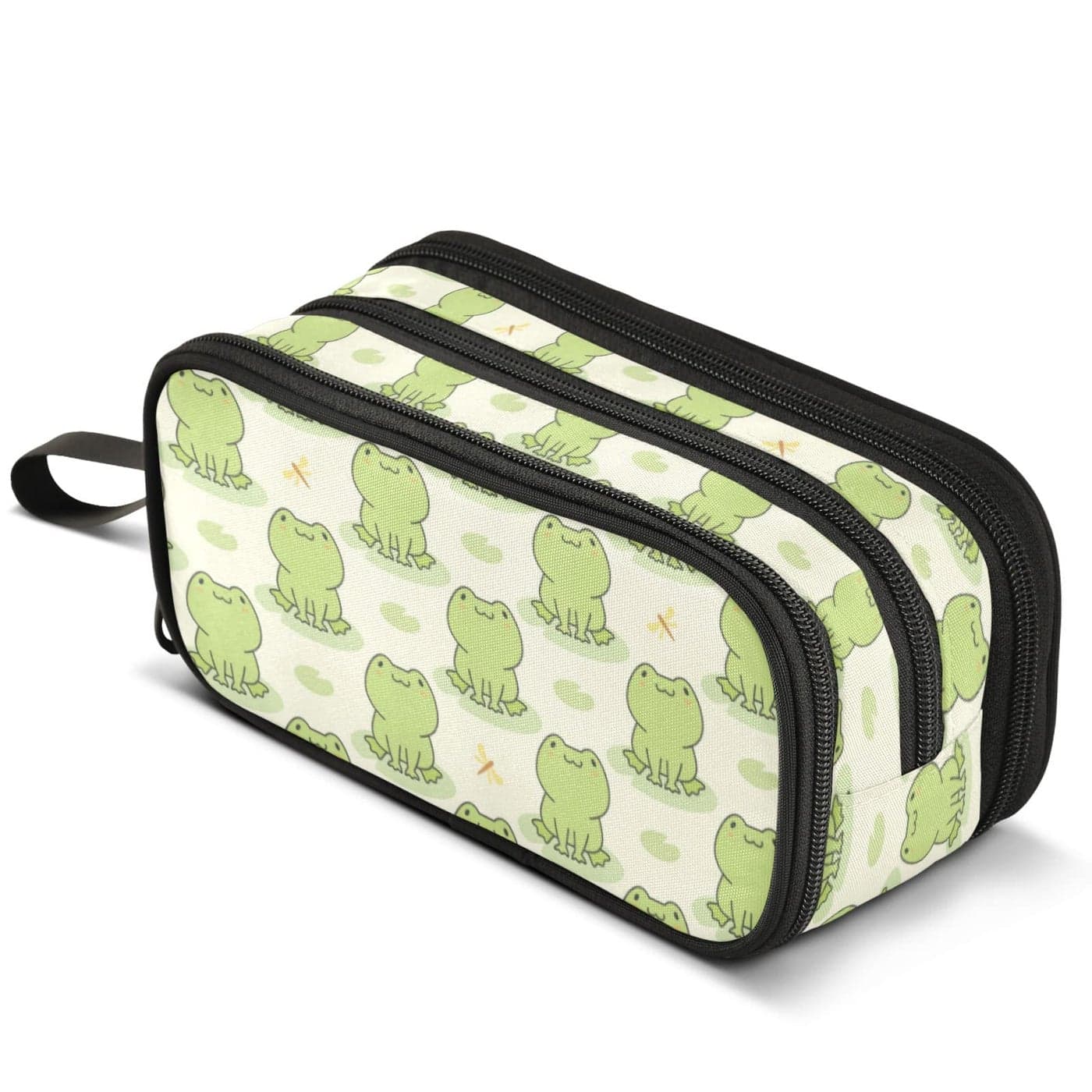 MNSRUU Big Pencil Pen Case Pencil Bag Cute Frog Aesthetic Pencil Case Organizer Markers Pencil Box Pencil Pouch for Girls Boys Adults