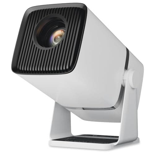 JIFAR Yuva Go Plus, Full HD 1080p Native, Android/iOS Smart Home Projector 4k Ultra HD, Rotatable Design, Auto & 4D Keystone with Netflix, etc, WiFi 6 & BT, Screen Mirroring (JP14)