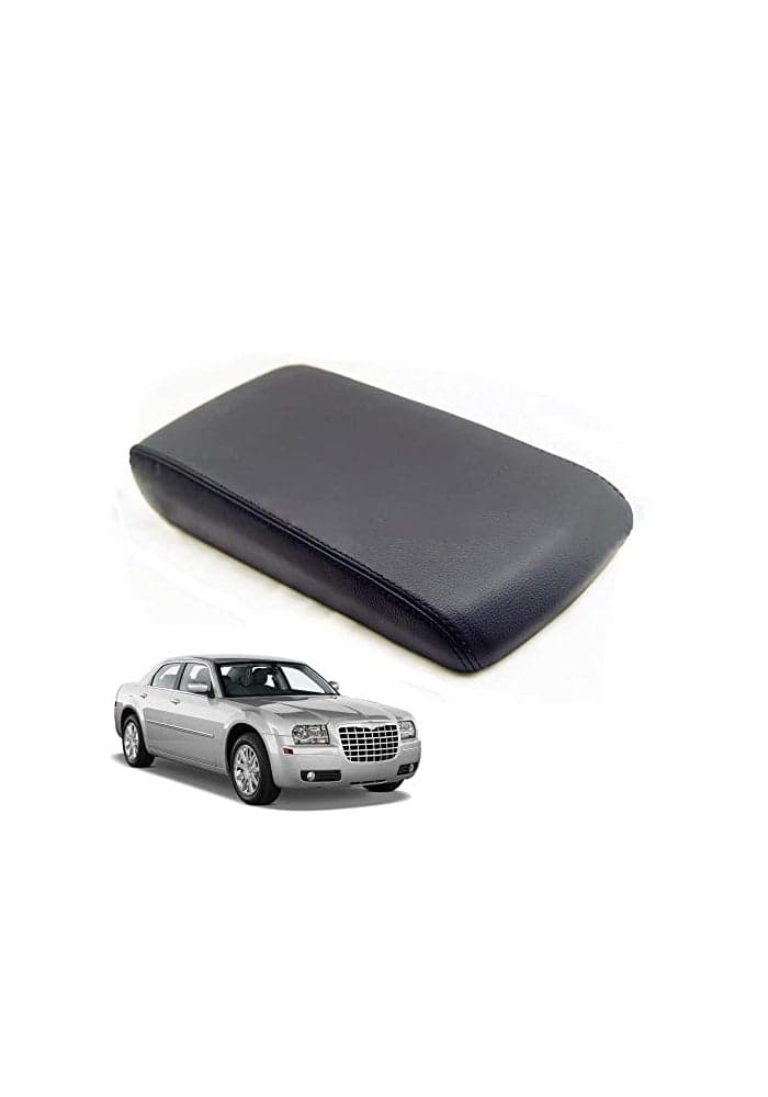 DSkoiph Center Console Lid Armrest Cover Leather for Chrysler 300 20042010 Leather Part Only Black