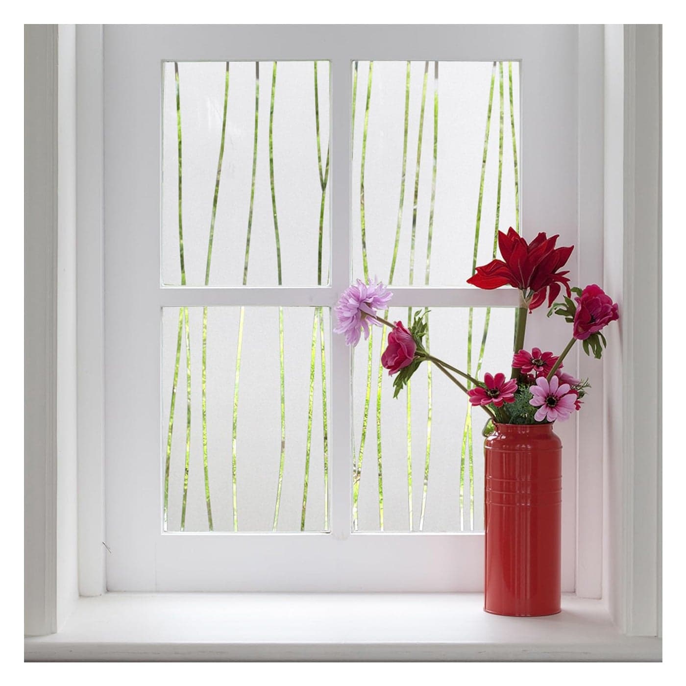Finnez Privacy Window Film NonAdhesive Static Cling Frosted Window Film Opaque Glass Film No Glue Window Sticker UV Protection Opaque Decoration for Kitchen Bathroom Home90 x 400 cm