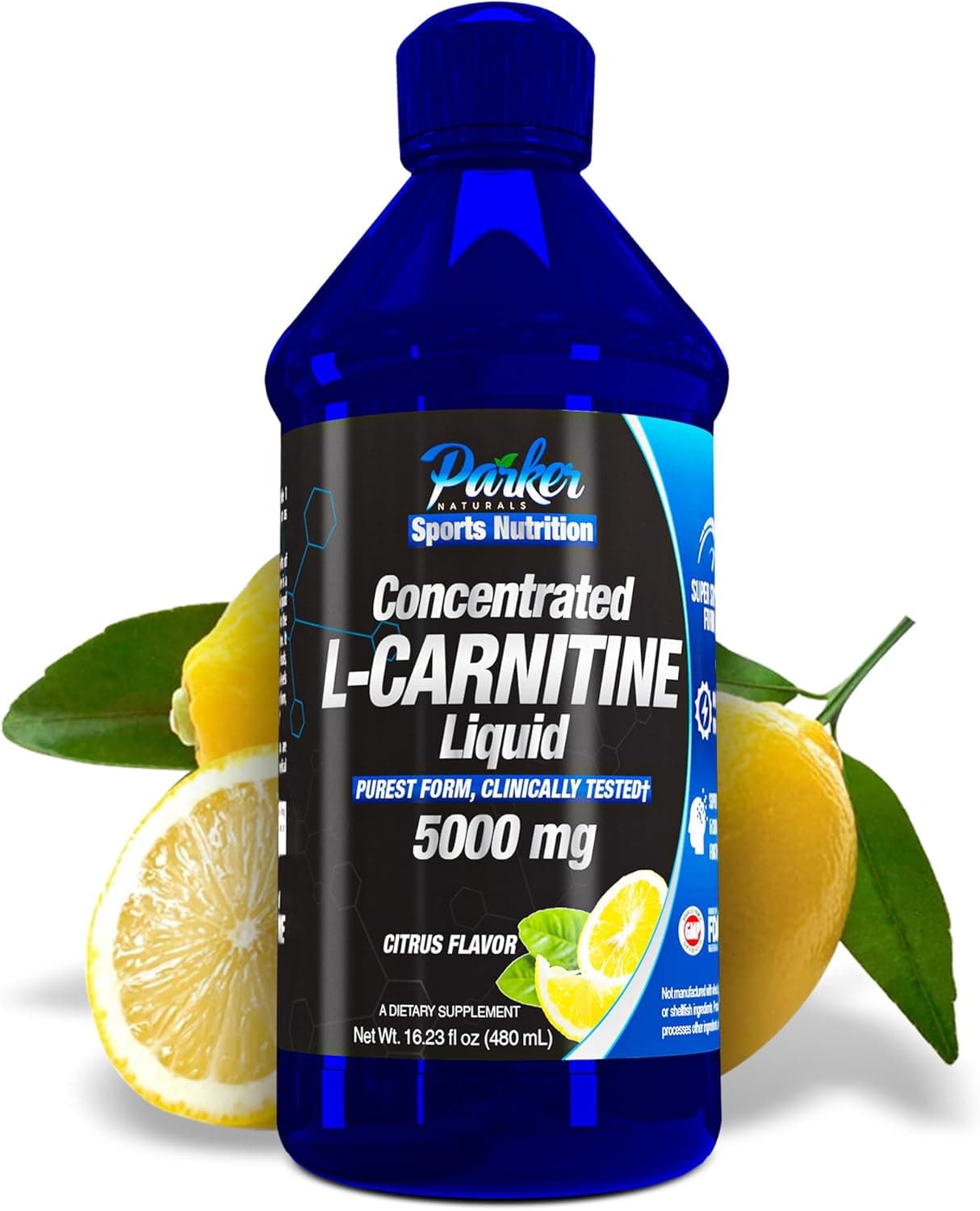Concentrated LCarnitine Liquid 5000mg All Natural Citrus Flavored LCarnitine Supplement Liquid LCarnitine with Vitamin V5 1623 Fl Oz