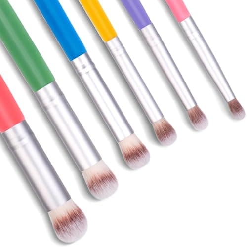Yoseng Drybrush Set Premium Art Paintbrush Set for MiniaturesModels Face Art Ideal for Detailing 6 Different Sizes and Colors