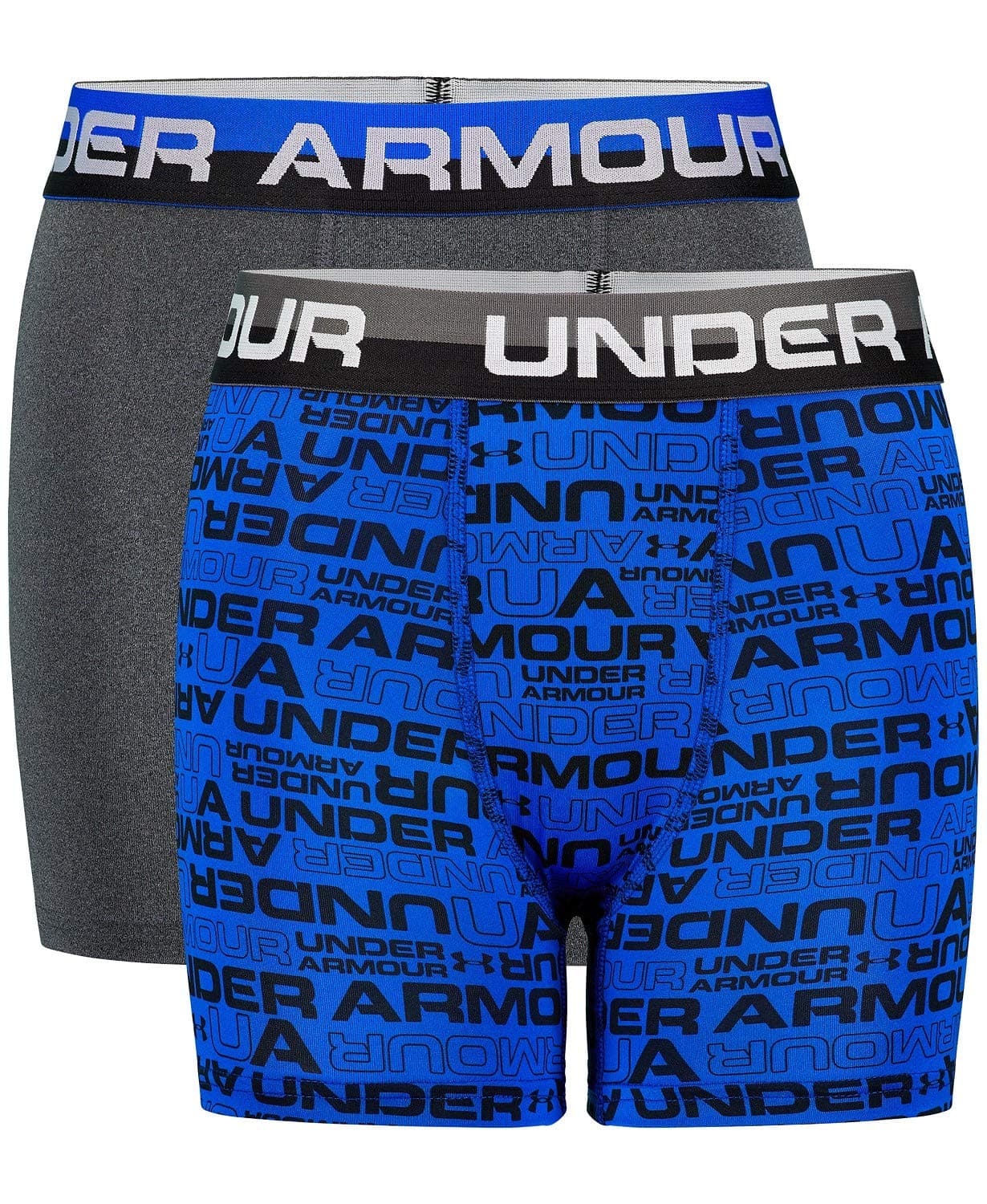 Under Armour Boy`s Performance Boxer Briefs 2 Pack (Ultra Blue(27X67006-41), Youth X-Large)