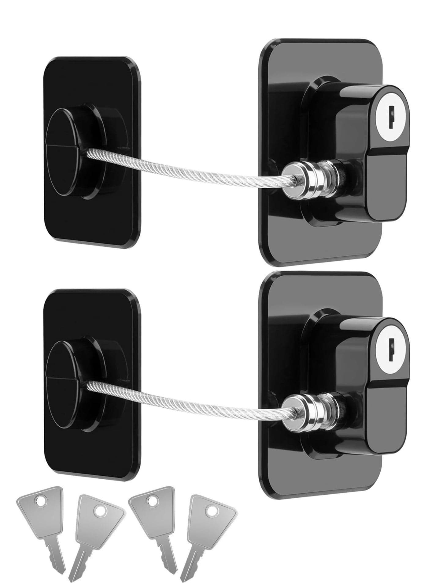 Child Refrigerator Lock, For Cabinet, Drawers, Window and Door, 2Pcs