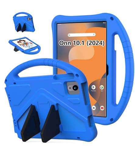 YRH for Onn 10.1 Tablet Case (Gen 4) 2024 (Model: 100135925), EVA Kids Shockproof Cover for Onn Tablet Case 10.1 inch, Blue