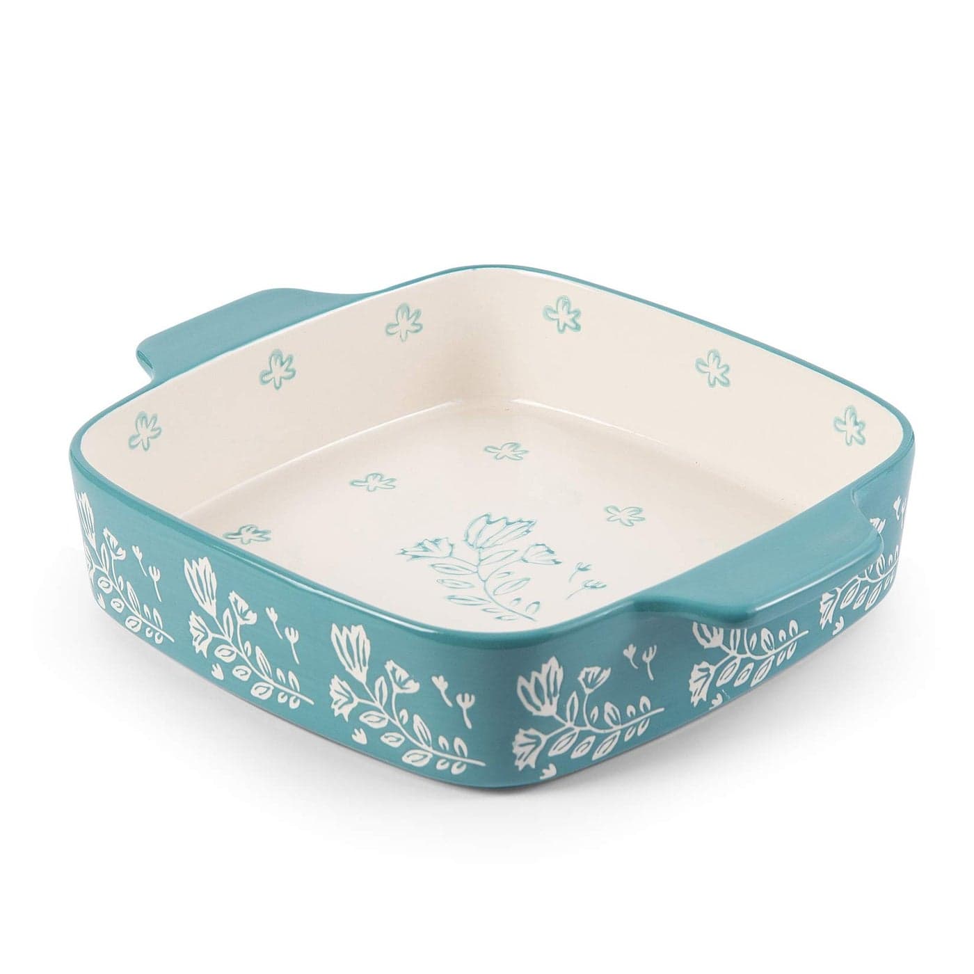 Wisenvoy Baking Dish Ceramic Brownie Pan 9x9 Baking Pan Casserole Dish Lasagna Pan Square Rose Dish Pan Bakeware Sets