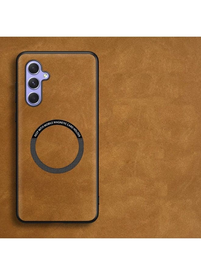 Case for Samsung Galaxy A36 5G cover,Artificial leather material, Anti fingerprint,Dustproof,Supports magnetic charging, TPU wrapped soft shell frame