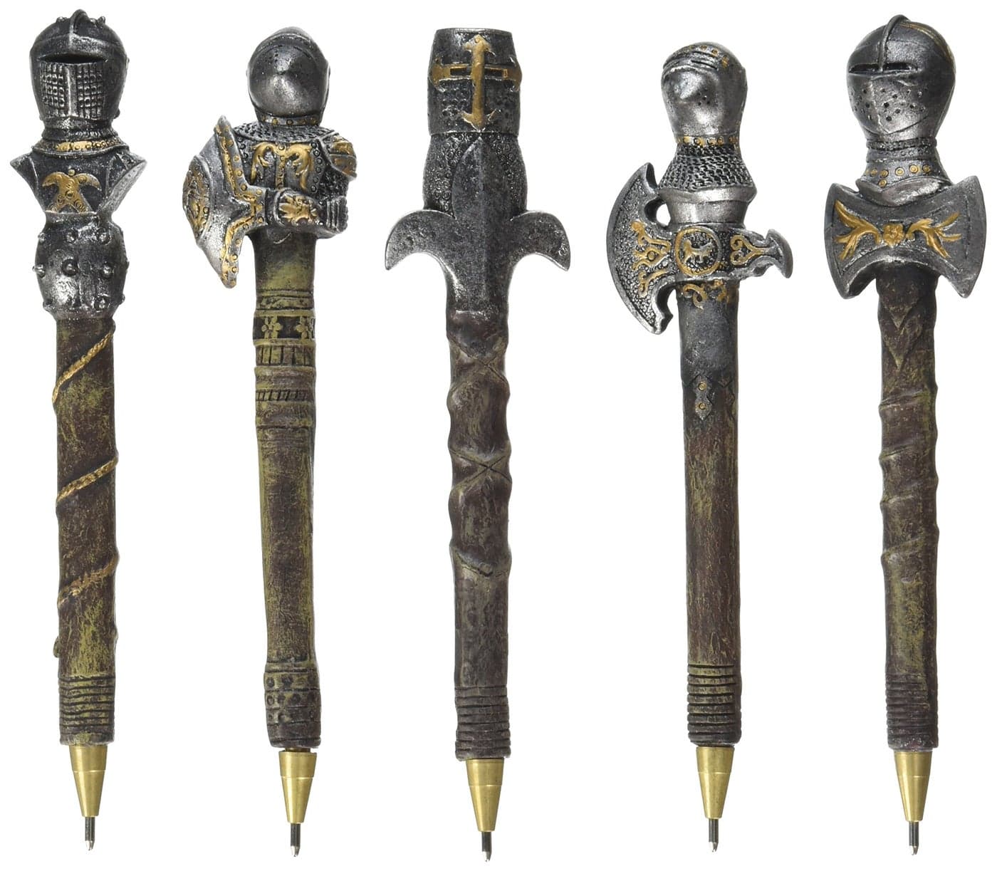 Design Toscano CL993664 Knights of the Realm Battle Armor Pen C Set of 5Full Color