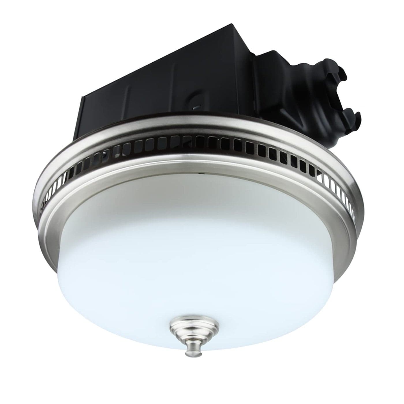Akicon Bathroom Exhaust Fan with Light Ultra Quiet 110 CFM 15 Sones Ventilation Exhaust Bathroom Fan Light Combo and Nightlight 3 Years Warranty Brushed Nickel