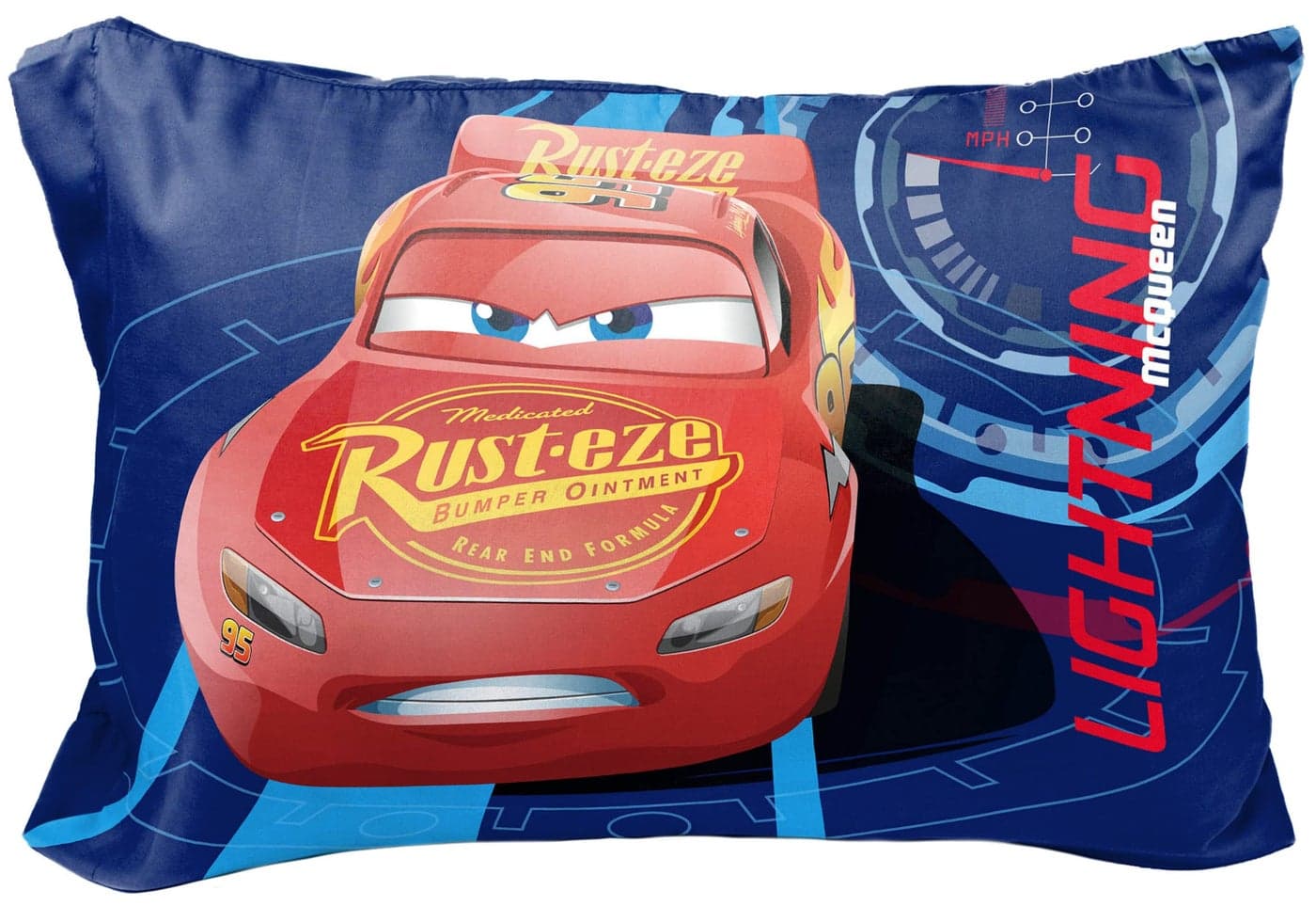 Jay Franco Disney Pixar Cars Lightning Speed 1 Single Reversible Pillowcase Featuring Lightning McQueen Jackson Storm DoubleSided Kids Super Soft Bedding