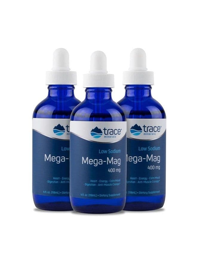 Research Mega-Mag Liquid Magnesium Drops, 4 ounce, 3 PACK