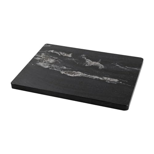 Adolif Natural Black Marble Pastry and Cutting Board, 12x16x0.7 Inch, Heavy for Dough Chocolate, Pack of 1