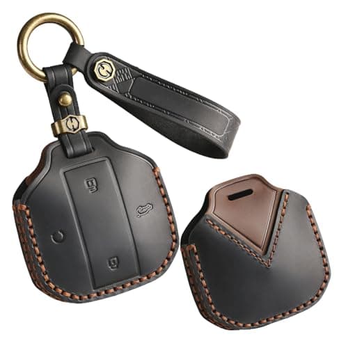Ysbxitu Key Case Cover Compatible with Chery Jetour Freedom Shanhai T1 Traveller 2024 2025 Key Controller Protective Cover Durable Car Accessories Keychain Clip Black