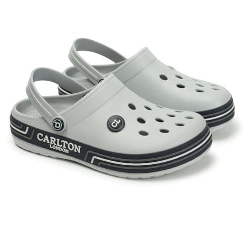 Carlton London Men Clogs, Light Grey, UK-8