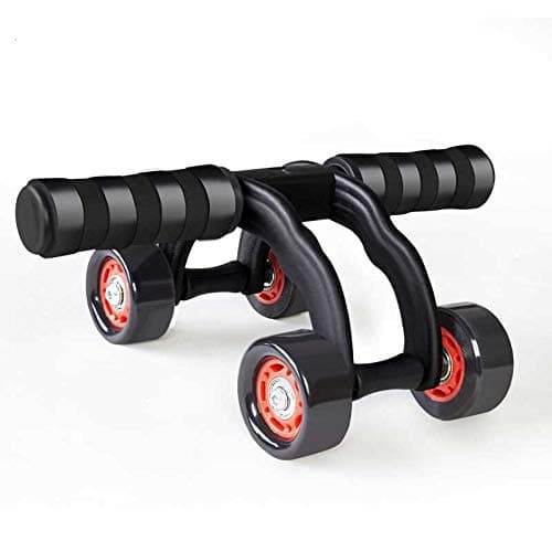 NIRVA WITH DEVICE OF WOMEN PICTURE Fitness Training Equipment 4-Wheel Abdominal Wheel Power Ab Roller for Home Gym Muscle Exercise(Black)