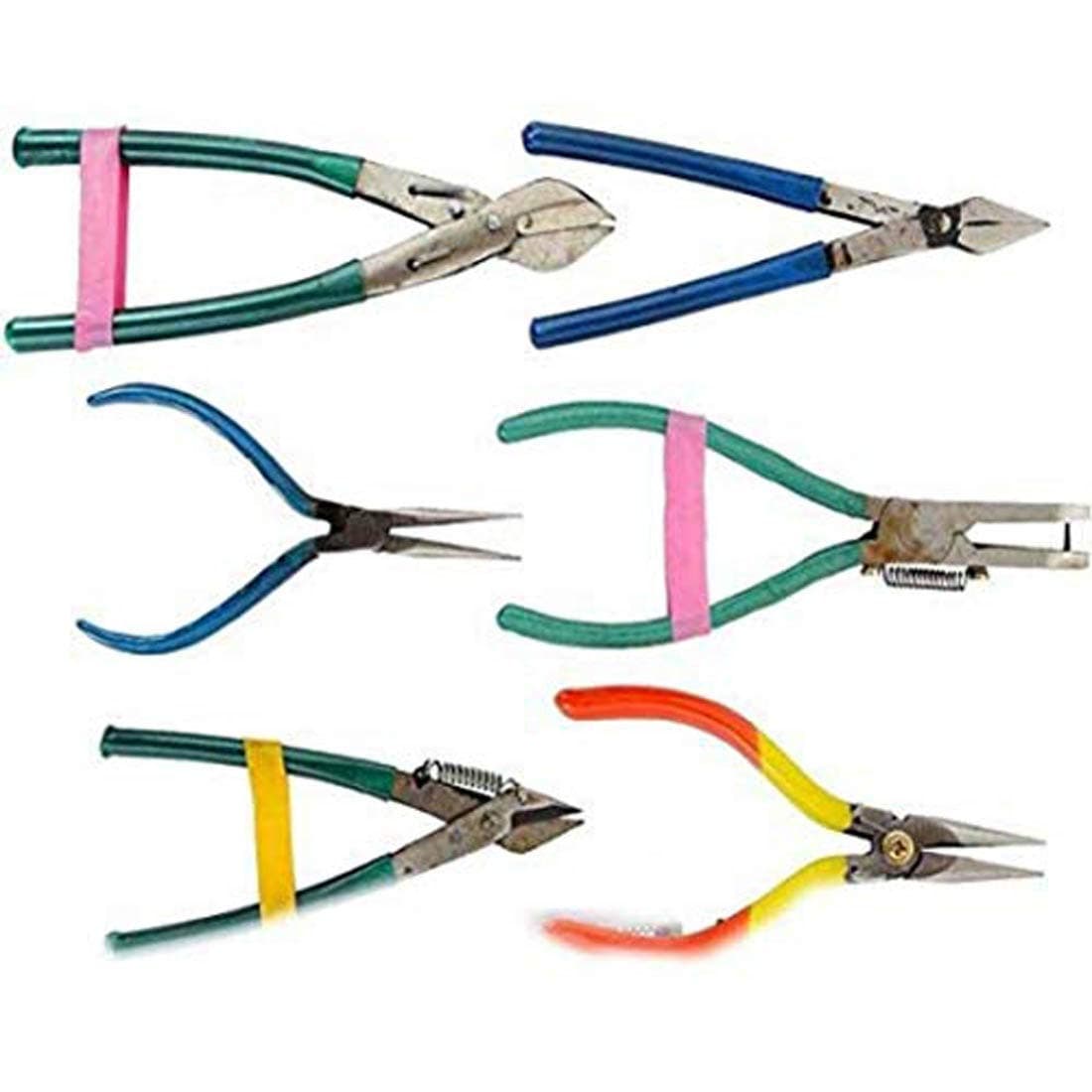DIY Crafts Pack of 6 Pcs Design No 2 Making Repairing DIY Complete Tool Combo Set All Cutter Pliers DIY Pack of 6 Pcs Design No 2
