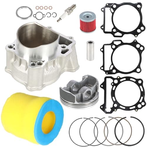 Silscvtt Cylinder Piston Gasket Top End Kit Replacement for Suzuki LTZ400 2003-2014 Replacement for Suzuki DR-Z400 2000-2015 Replacement for Kawasaki KFX400 2003-2006