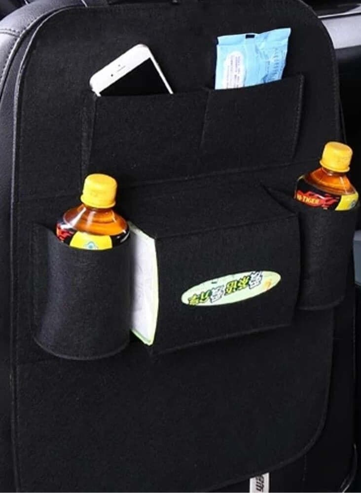 Car Back Seat Storage Organizer Mobile Phone, Drinks and Tissue Paper Can be Installed in One Piece