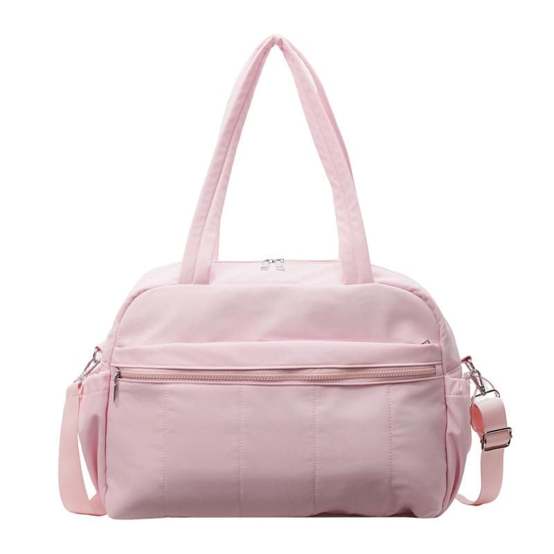 HATAMOTO Gym Bag Sport Duffel Overnight Weekender Travel Bag with wet pocket and shoe pocket M04 Pink