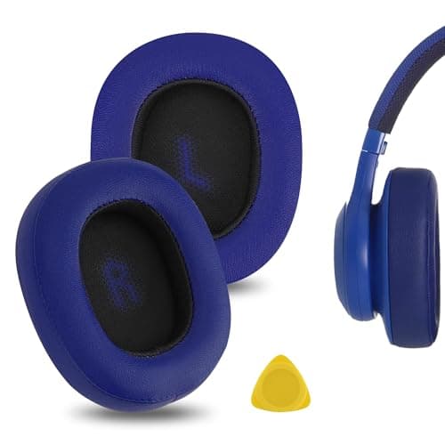 Geekria Replacement Ear Pads Compatible with JBL E55BT Headphones Ear Cushions Repair Parts Blue