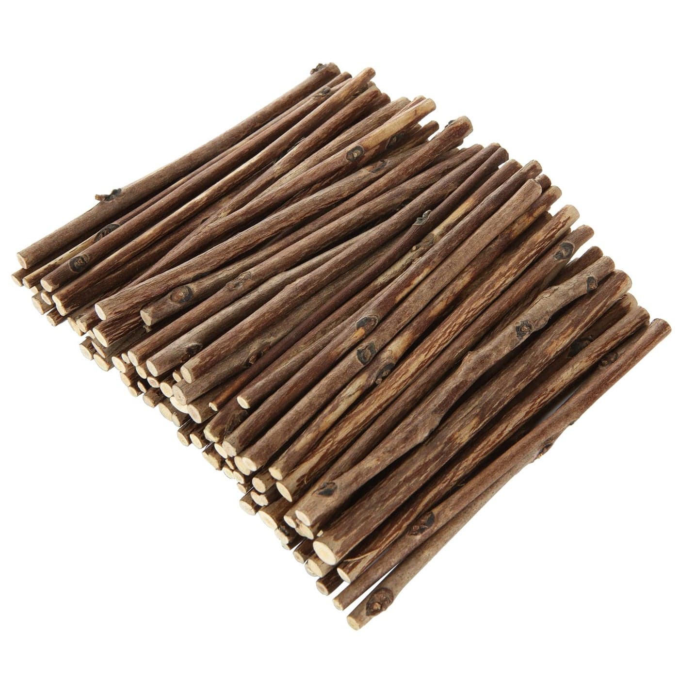 DIRBUY 300PCS 4 inch Wood Log Sticks for Crafts Natural Twigs Sticks Birch Wood Craft Sticks for DIY Rustic Home Decor School Projects Crafting Filler 008015 Inch in Diameter