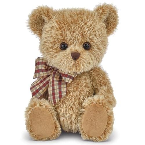Bearington Baby Shaggy The Small Teddy Bear Stuffed Animal 11 Soft Brown Plush Toy with Classic Vintage Look Adorable Cuddly Teddy Bear for Infants Stuffed Bears Plush Gift for Kids