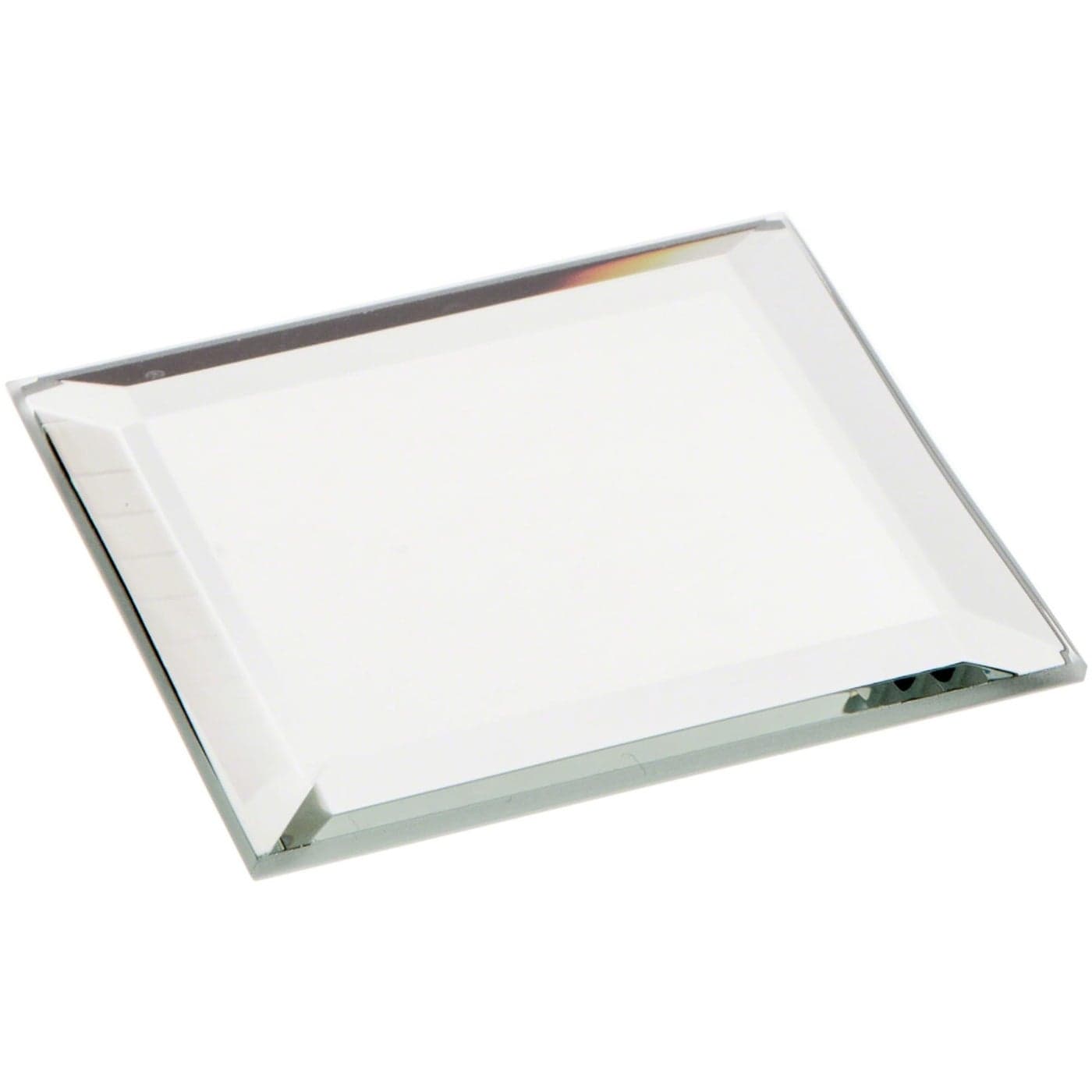 Plymor 2 Square 3mm Thick Beveled Glass Mirror Pack of 6